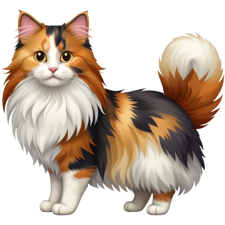 caalico norwegian forest cat emoji