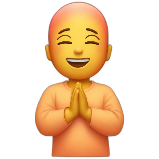 peach, praying emoji