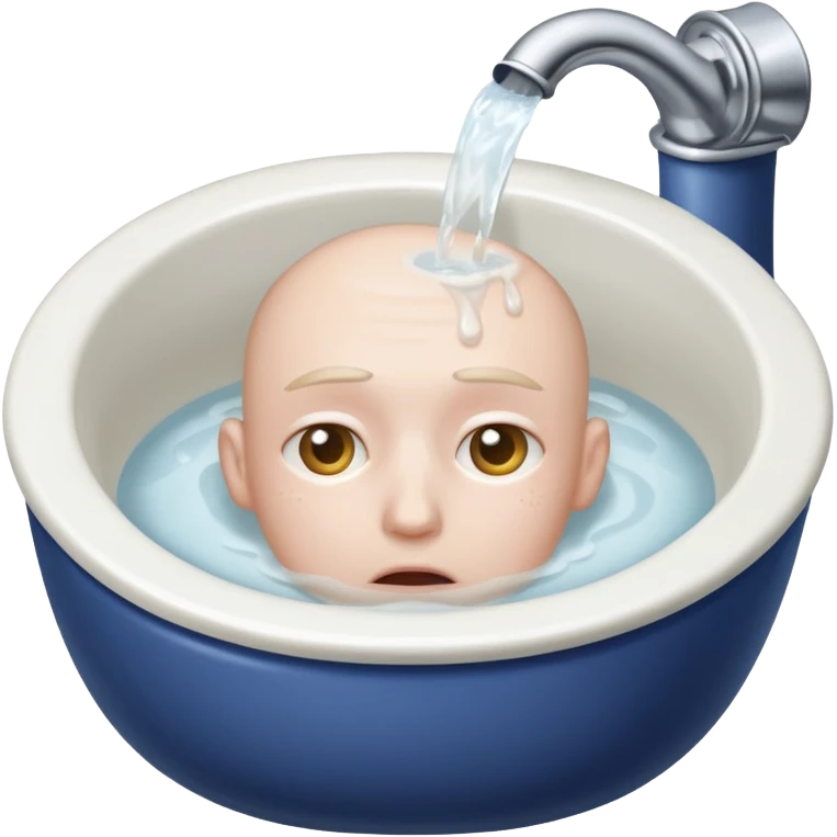 Head in a toilet emoji