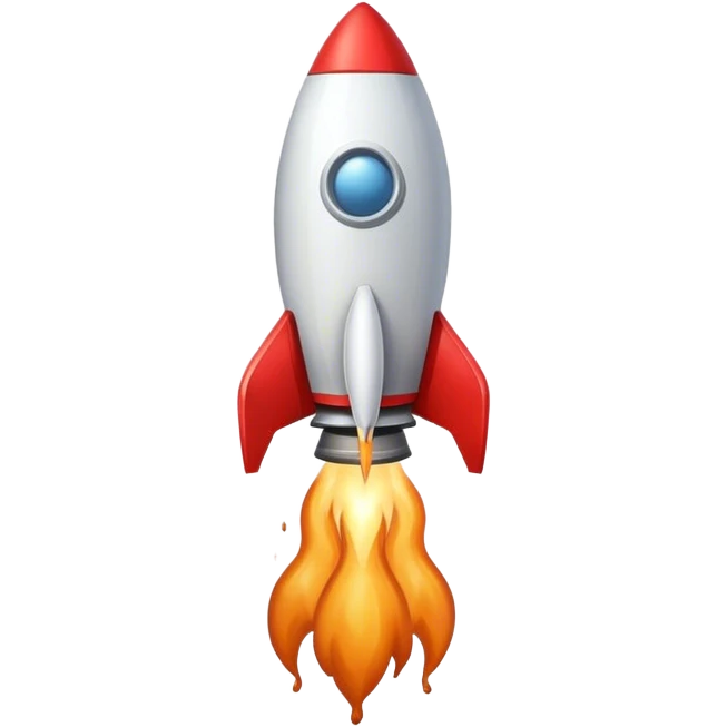 Poop rocket emoji