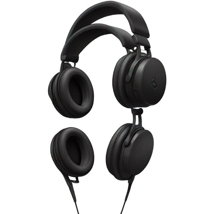 black headphones emoji