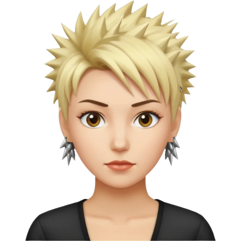 frau freche extreme Kurzhaarfrisur emoji