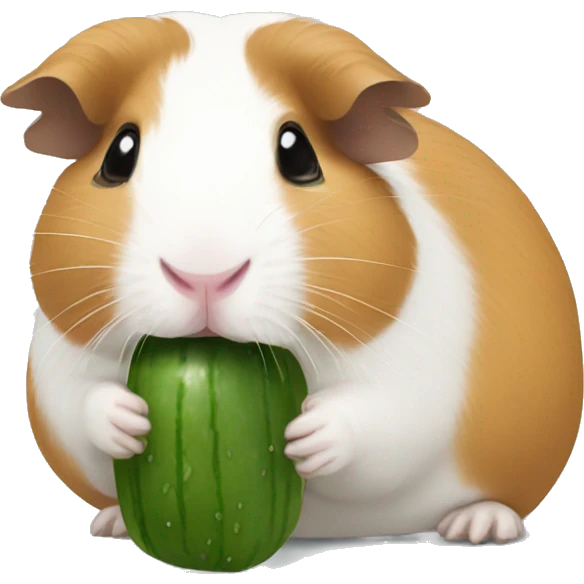 Guineapig eating cucumber emoji