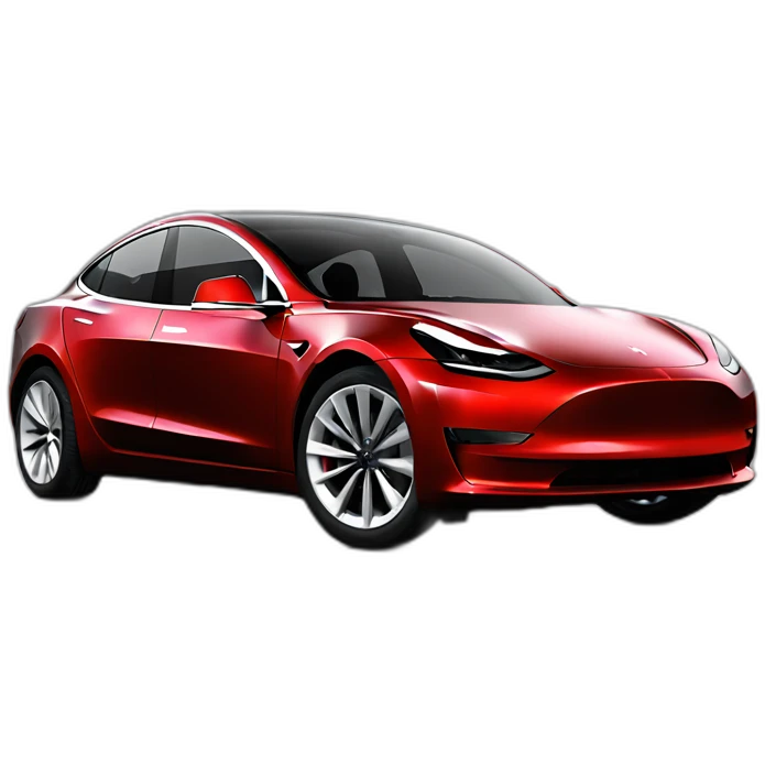 Tesla-model-3-black emoji