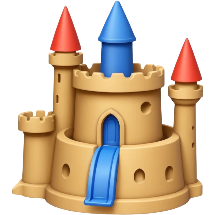 sandcastle mold emoji