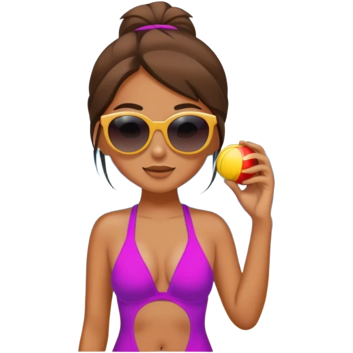 girl at the beach emoji