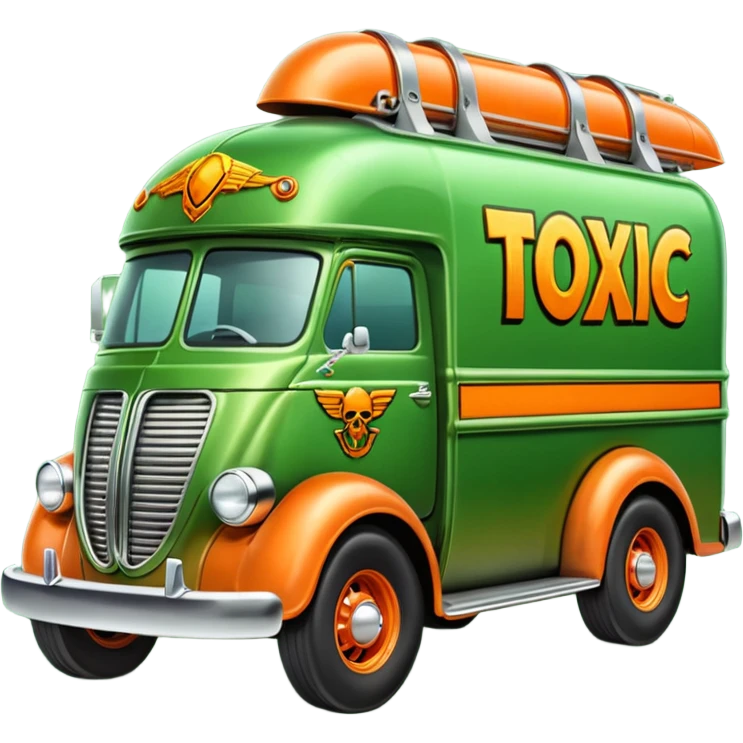 Heroic SuperBug Ron’s toxic-oozing exterminator thorax superminator antique tall moving van hot rod(motto: Pay us to kill ’em) emoji