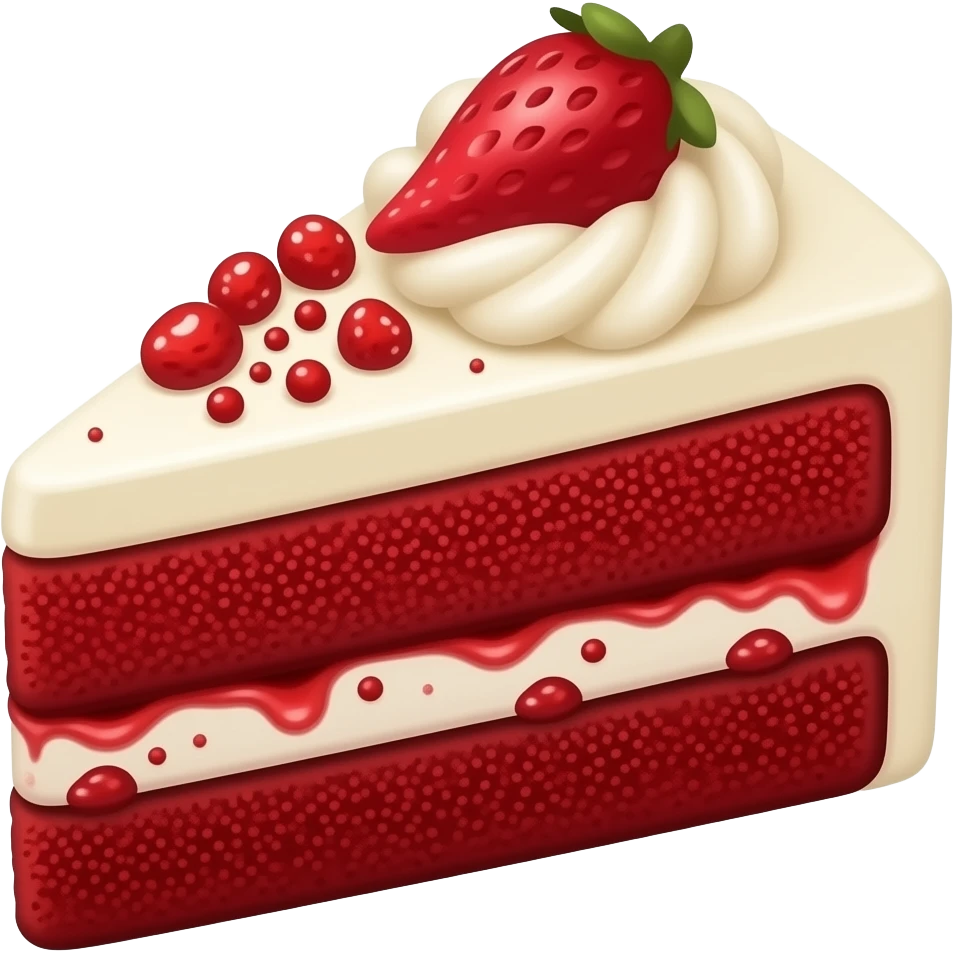 Red velvet cake emoji