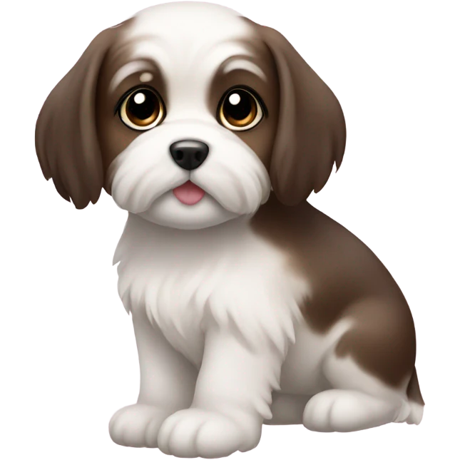 Malshi puppy emoji