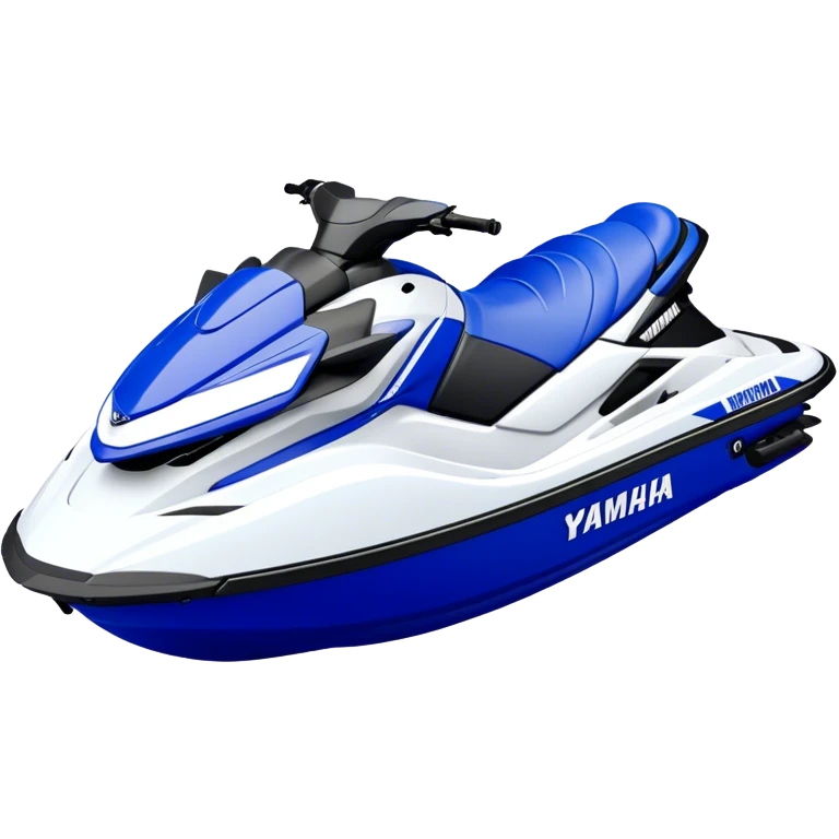 Jet Ski - Yamaha EX Deluxe (Model Year: 2022) (Iconic colour: Blue and white) emoji