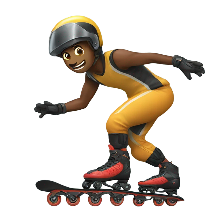 Cobra rollerblading emoji