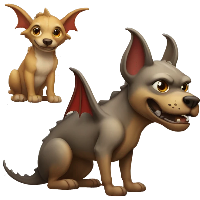 dog + dragon emoji