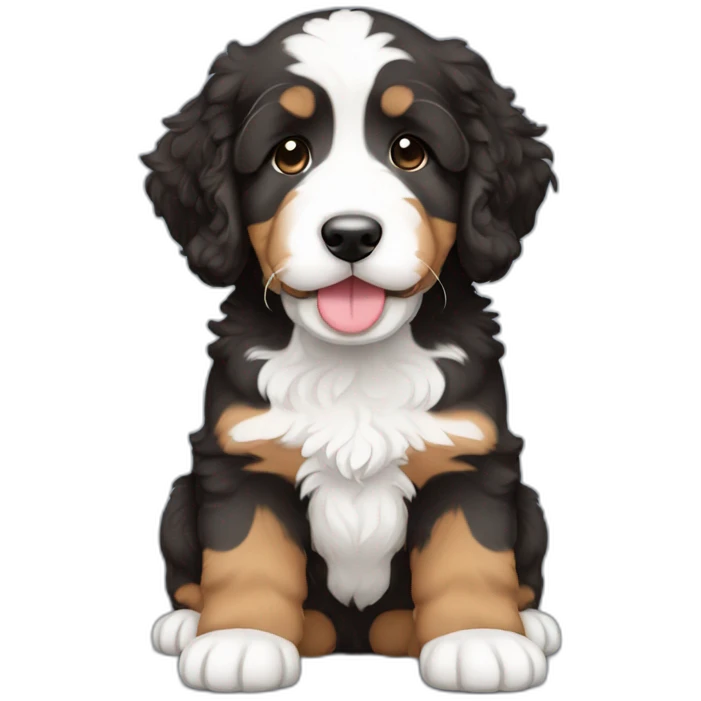 bernedoodle puppy emoji