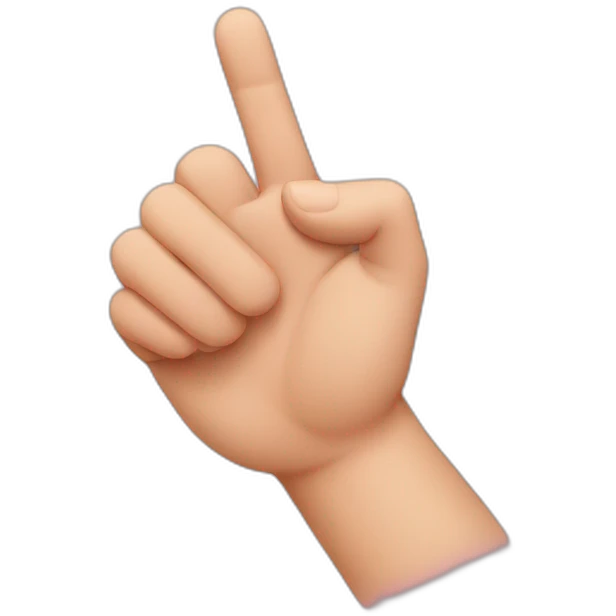 Hand with the thumb and the pinky are crossing each other emoji