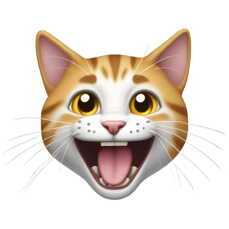 Cat mewing emoji
