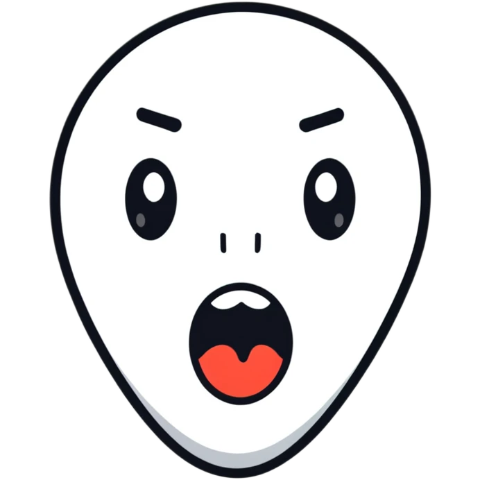 shocked face screaming emoji