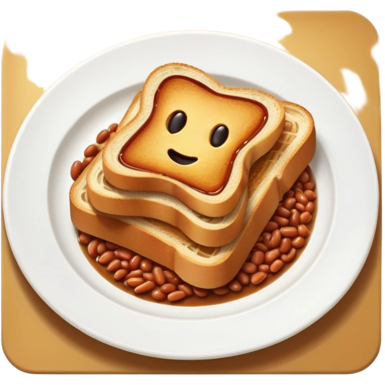 Toast and beans emoji