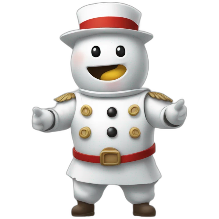 Bonhomme qui sourit et qui regarde sur le côté emoji