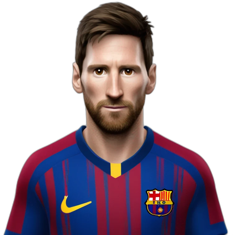 Una cabra en el cuerpo de messi emoji