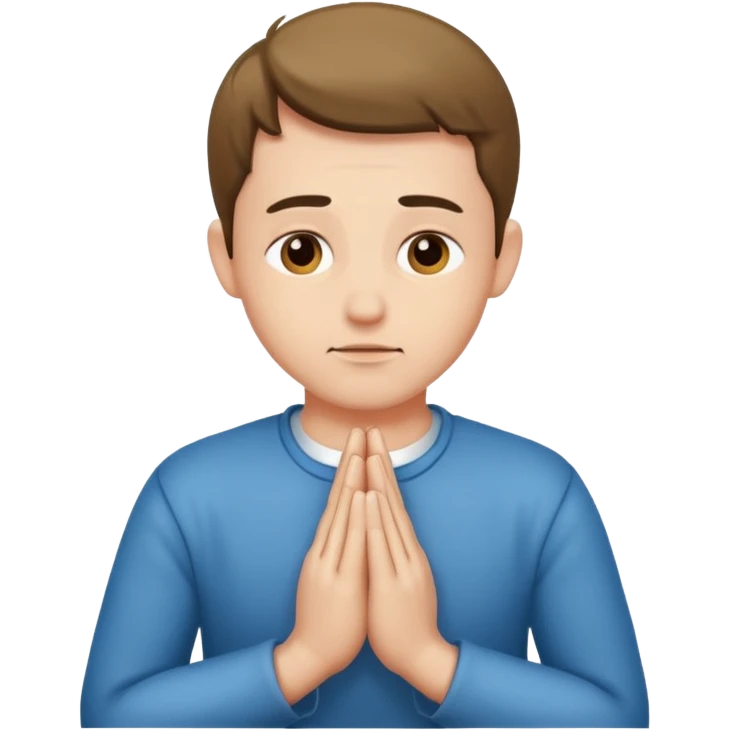 Man praying emoji