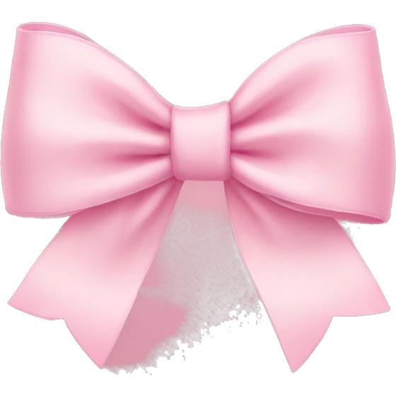 Light pink bows emoji