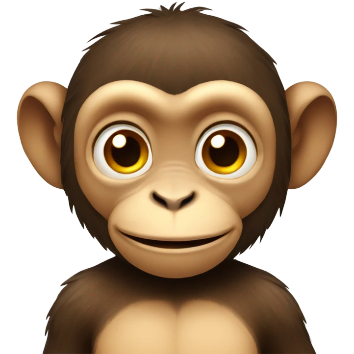 Monkey celebrating New Year’s emoji