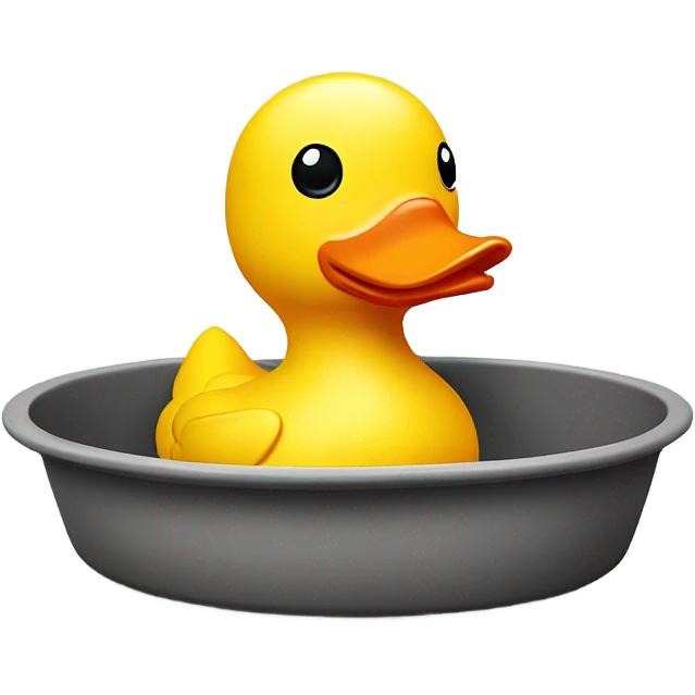 Rubber duck ceramic tray emoji