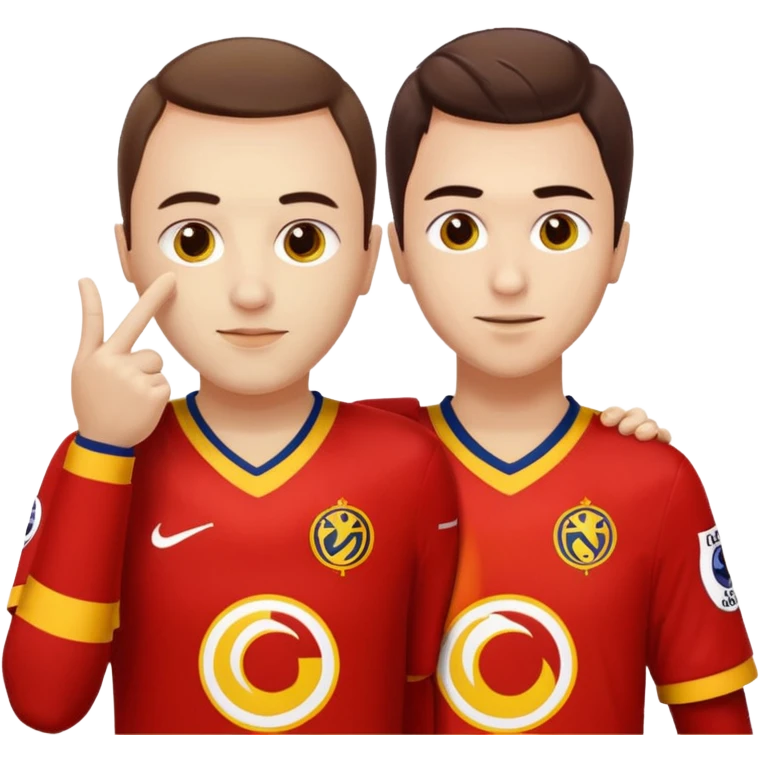 Galatasar lı bir taraftar fenerli bir taraftara sarırıp sus işareti yapıyor emoji