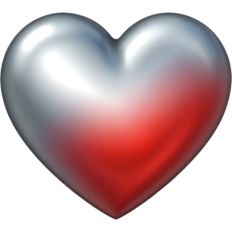 heart with a metallic finish emoji