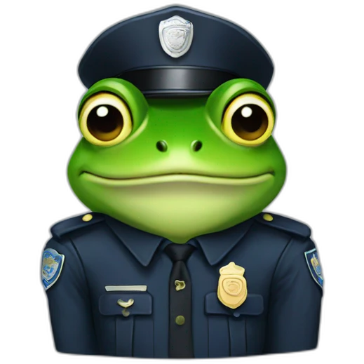 frog police emoji