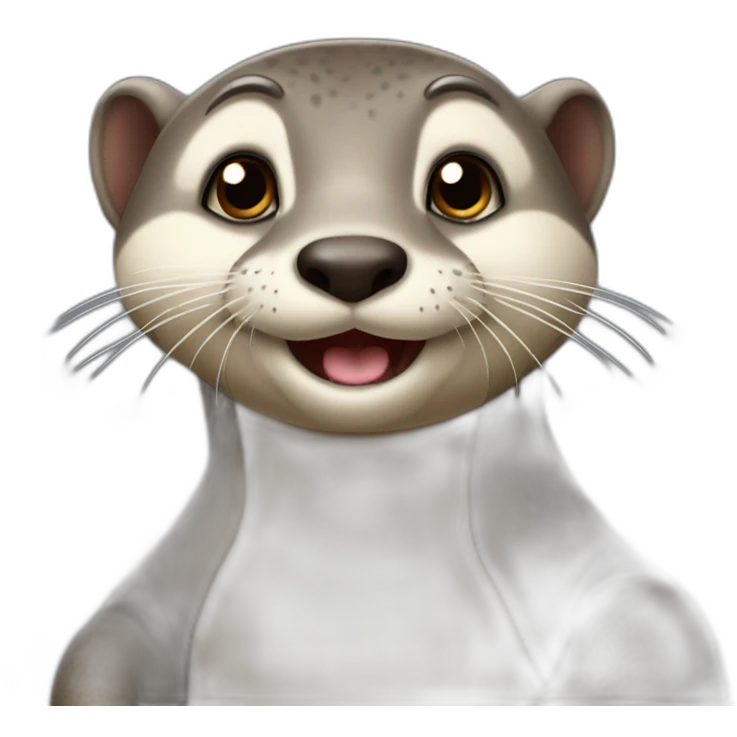 Loutre sur un éléphant emoji