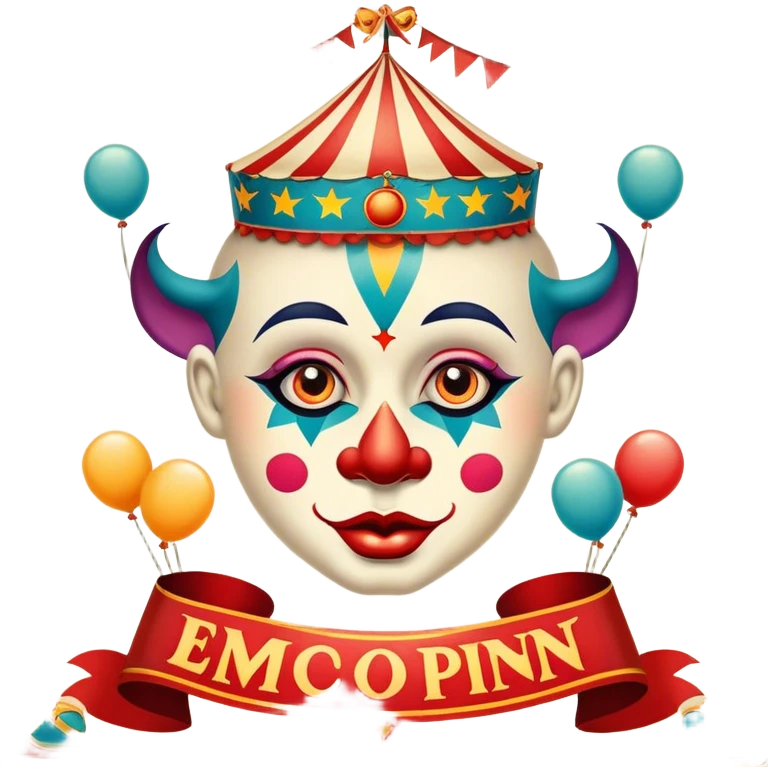 Vintage circus poster emoji