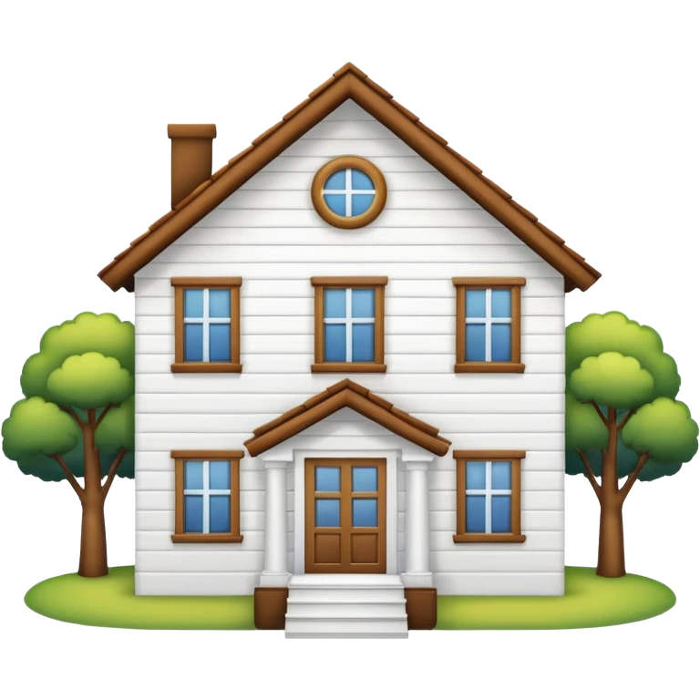 house with no color emoji
