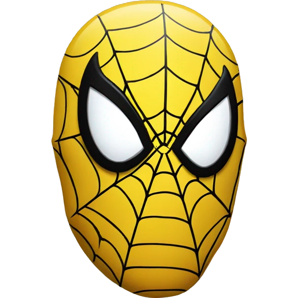 Yellow colour spider man head  emoji