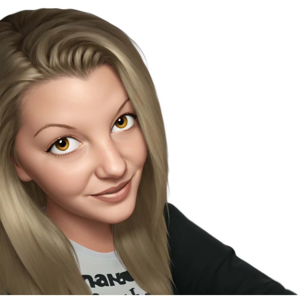smiling girl with blonde hair emoji