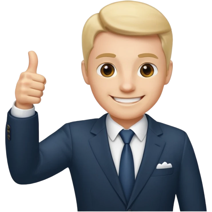 Boss with thumbs up emoji