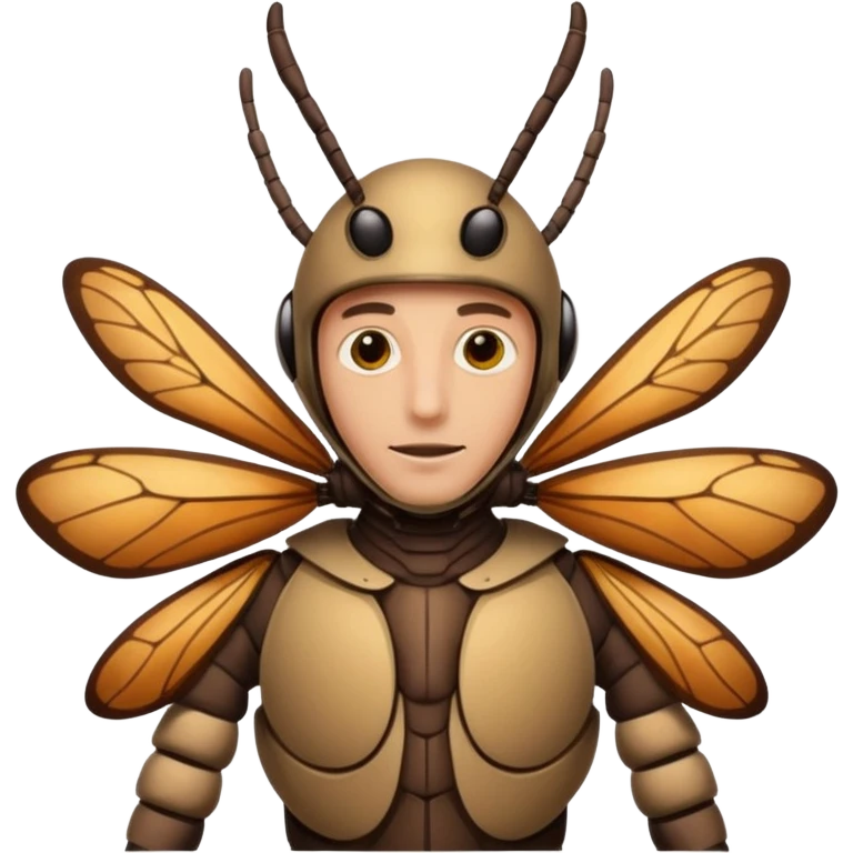 insect costumed man emoji