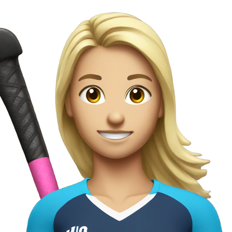 Field hockey player emoji