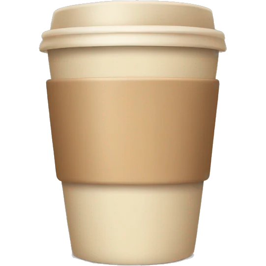 beige coffee cup emoji