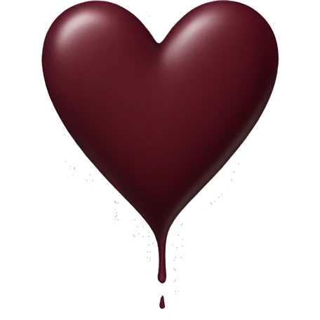 maroon heart emoji