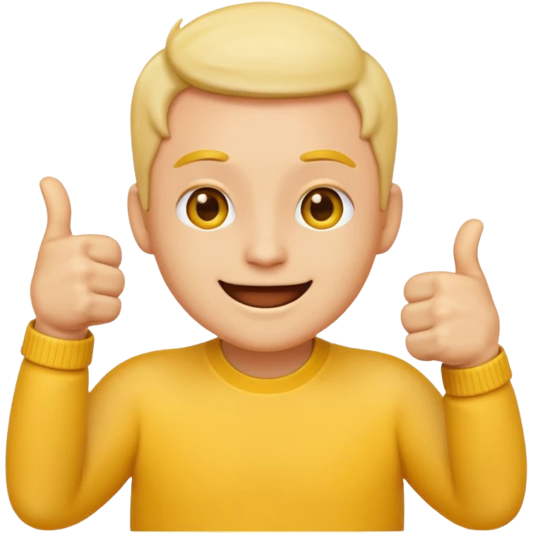 Emoji doing thumb finger applause emoji