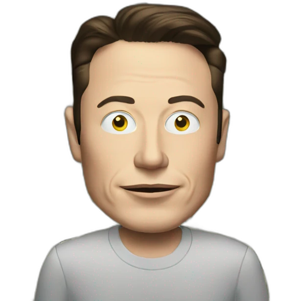 ELON MUSK WITH MONEY IN EYES emoji