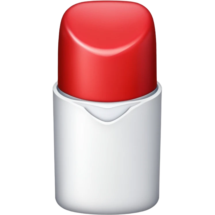 White version of iOS lipstick stain emoji emoji