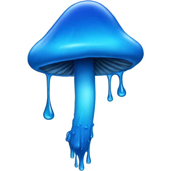 blue drip mushroom emoji