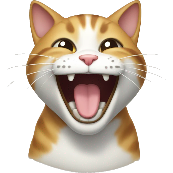 Cat laughing  emoji