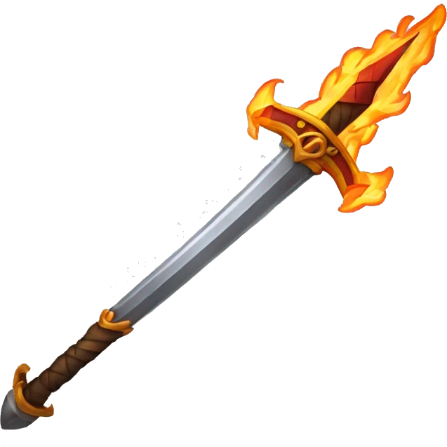 fire sword emoji