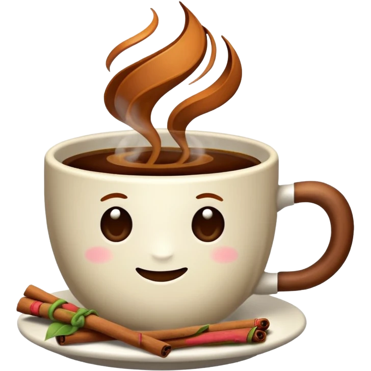 Cinnamon coffee emoji