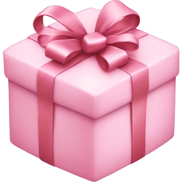 A light pink Christmas gift emoji