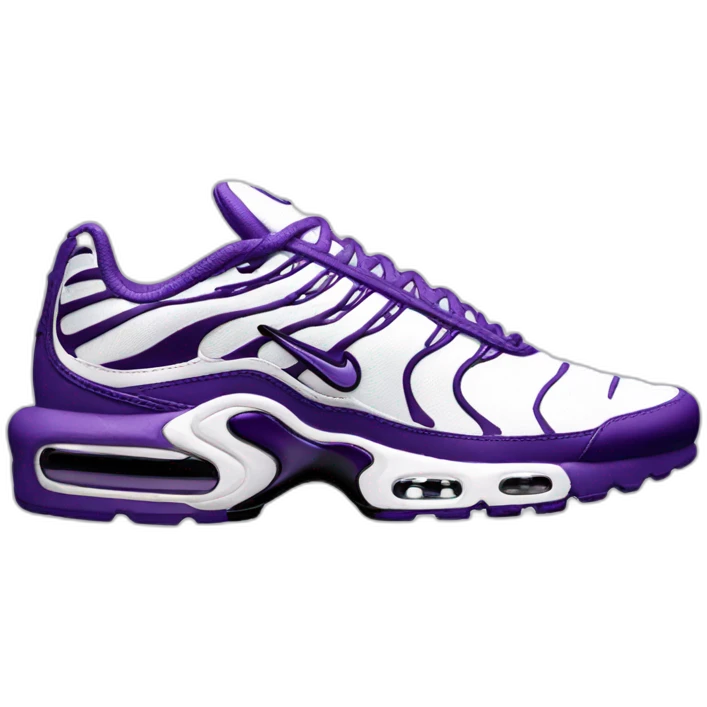 Nike Air max tn white and purple emoji