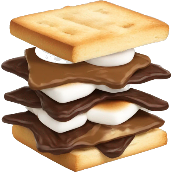 1 layer s'mores sandwich emoji
